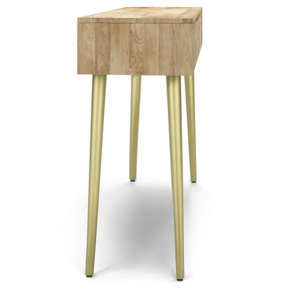 Jager Solid Mango Wood Console Table In Natural