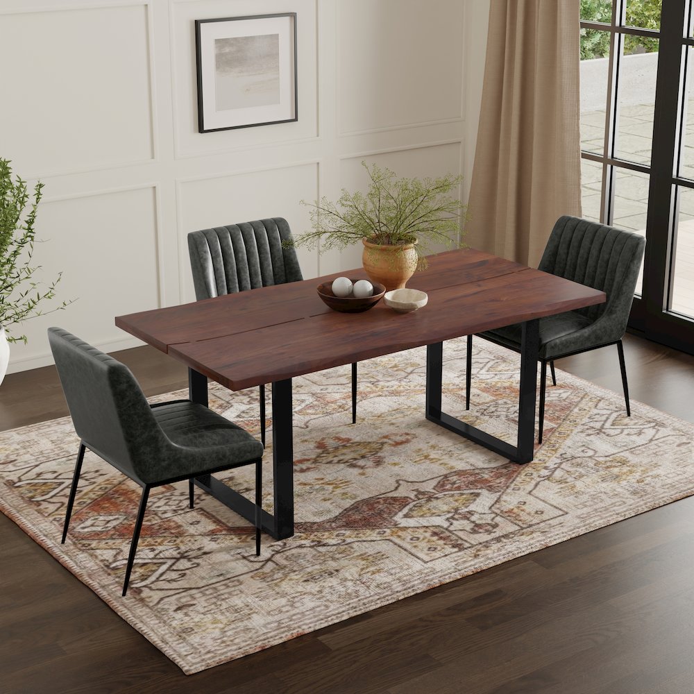 Fieldcrest Dining Table In Dark Walnut