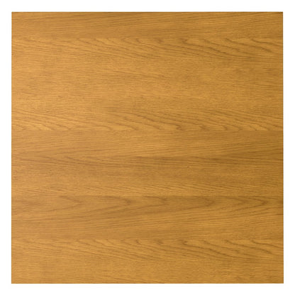 Lowry Square Dining Table In Oak Veneer