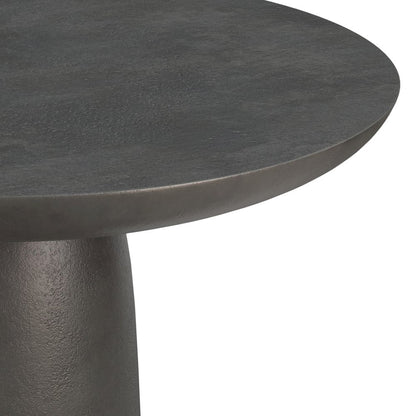 Alexa Cast Aluminum Coffee Table in Black Nickel