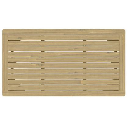 Palmetto Solid Acacia Wood Outdoor Coffee Table In Light Teak