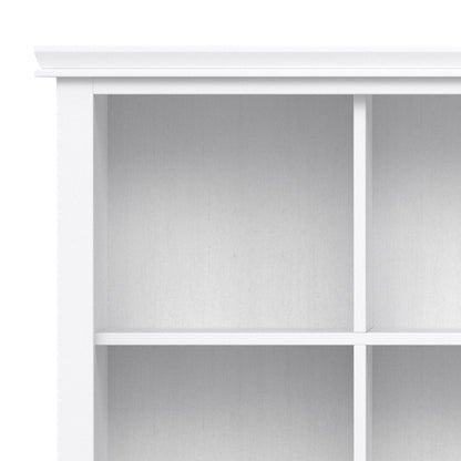 Artisan Solid Wood 12 Cube Storage In White