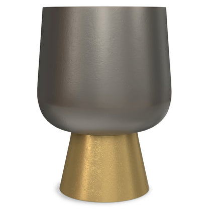 Anthony Cast Aluminum Side Table in Antique Bronze/Antique Brass
