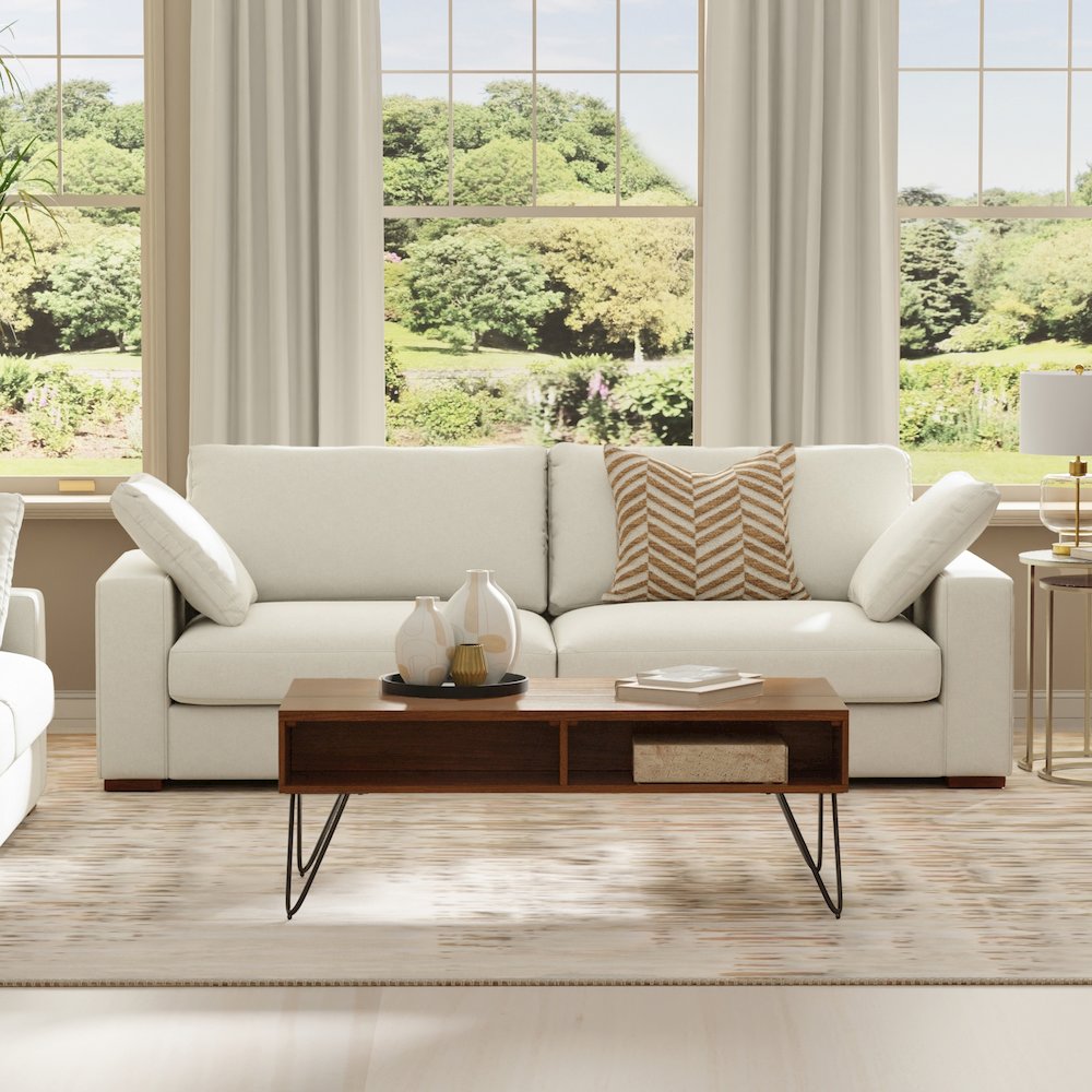 Charlie 96-Inch Sofa In Tightly Woven Performance Fabric