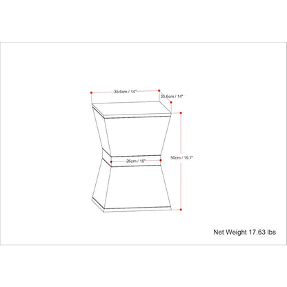 Westfield Solid Mango Wood Side Table In Natural