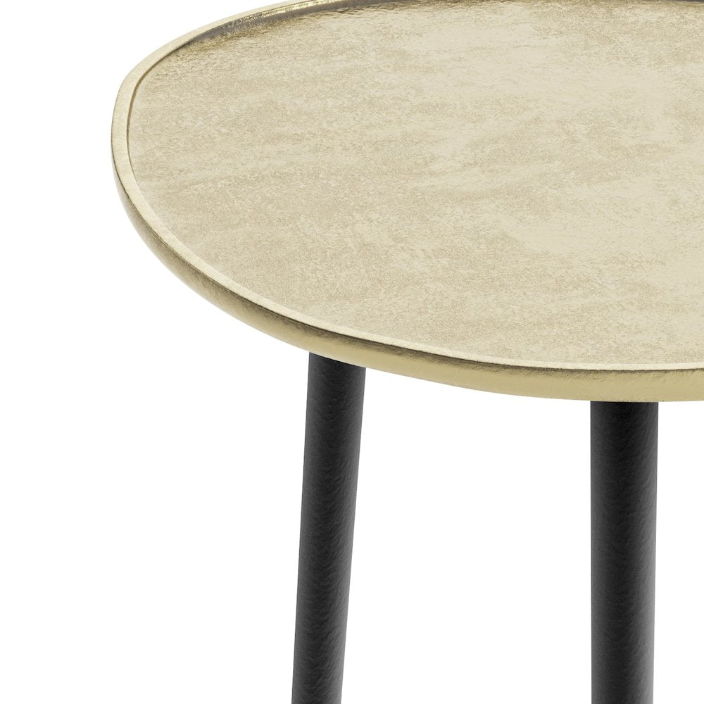 Tanner Metal Side Table In Gold