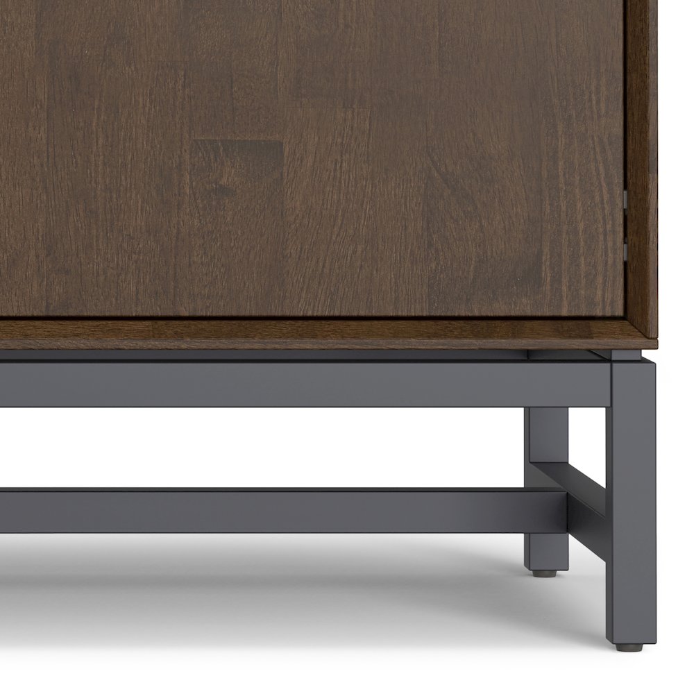 Banting Solid Hardwood 2 Door Sideboard Buffet In Walnut Brown