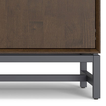 Banting Solid Hardwood 2 Door Sideboard Buffet In Walnut Brown