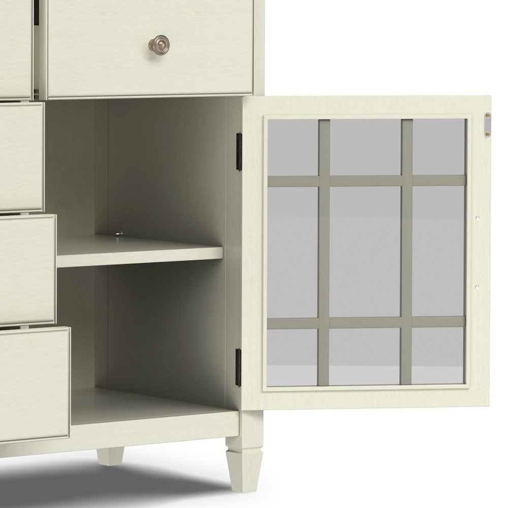 Connaught Solid Wood Sideboard Buffet In Antique White