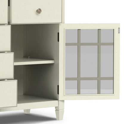 Connaught Solid Wood Sideboard Buffet In Antique White