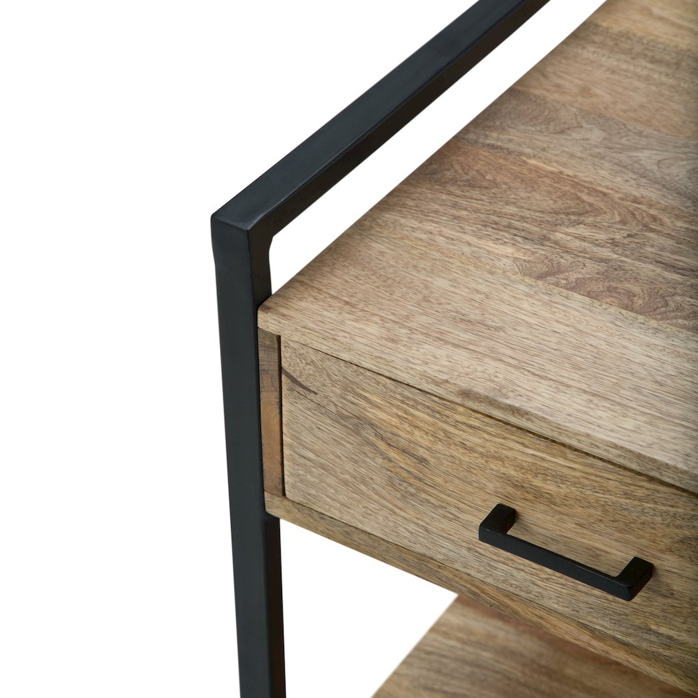 Riverside Solid Mango Wood End Table In Natural