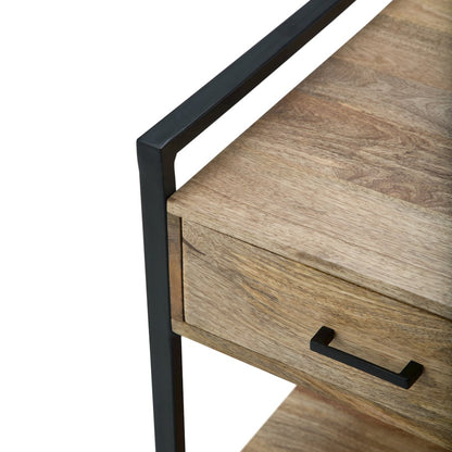 Riverside Solid Mango Wood End Table In Natural