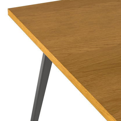 Lowry Square Dining Table In Oak Veneer