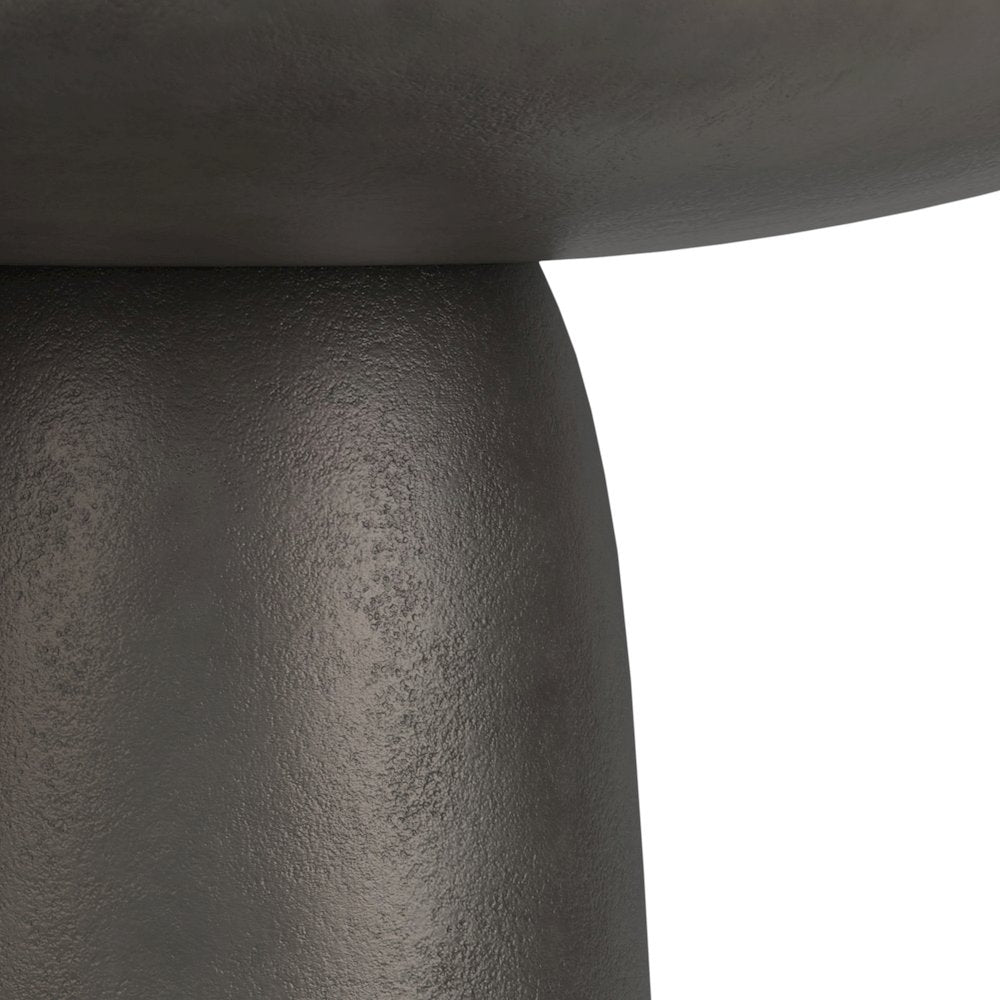 Alexa Cast Aluminum Coffee Table in Black Nickel