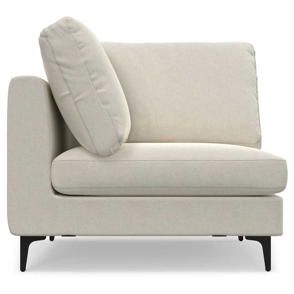 Ava Corner Sectional In Tightly Woven Performance Fabric
