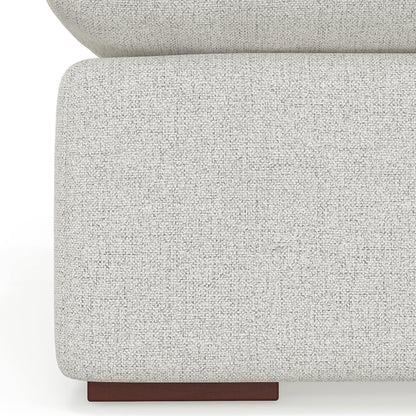 Jasmine Corner Sofa Module In Velvety Chenille Performance Fabric