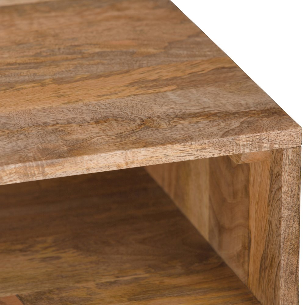 Hunter Solid Mango Wood Console Sofa Table In Natural