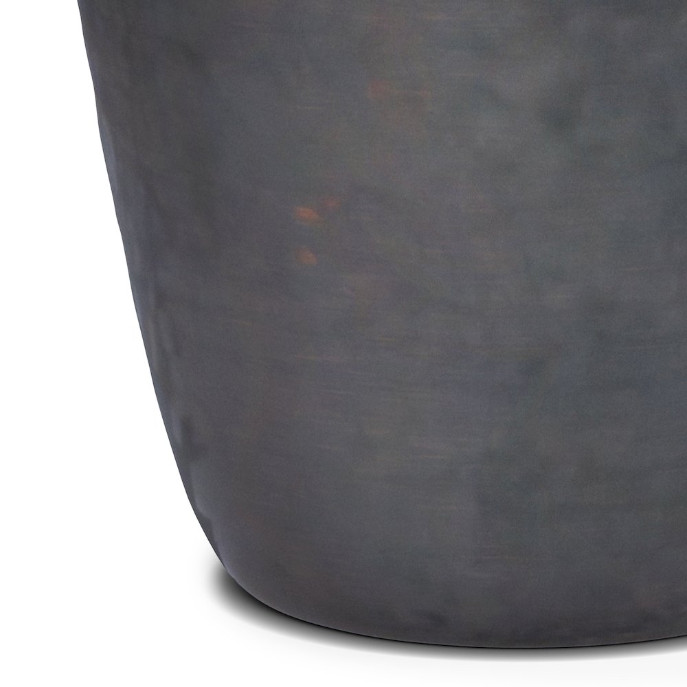 Garvy Metal Side Table In Antique Copper