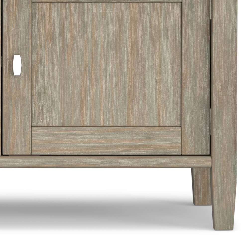 Warm Shaker 44 inch Wide Solid Wood Transitional Entryway Storage Bench