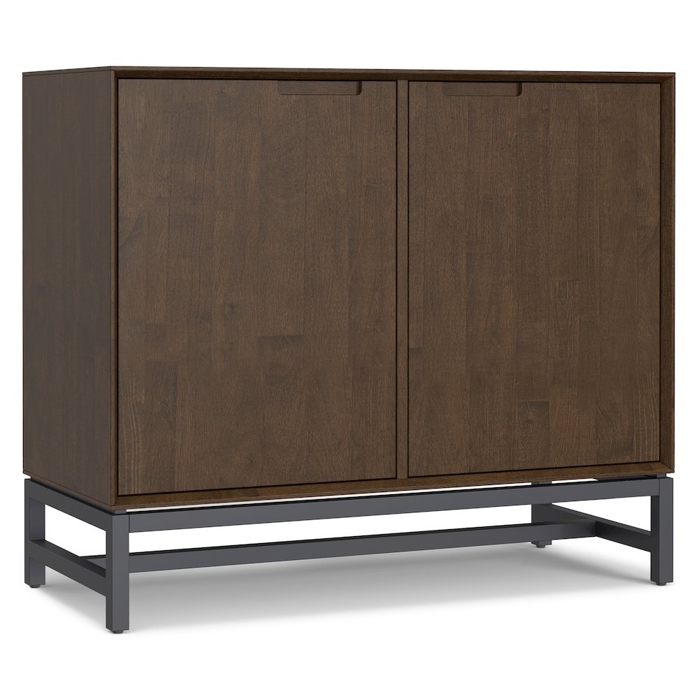 Banting Solid Hardwood 2 Door Sideboard Buffet In Walnut Brown
