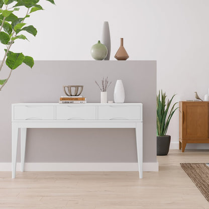 Harper Solid Hardwood Console Sofa Table In White
