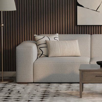 Rex Left-Arm Sofa Module In Tightly Woven Performance Fabric