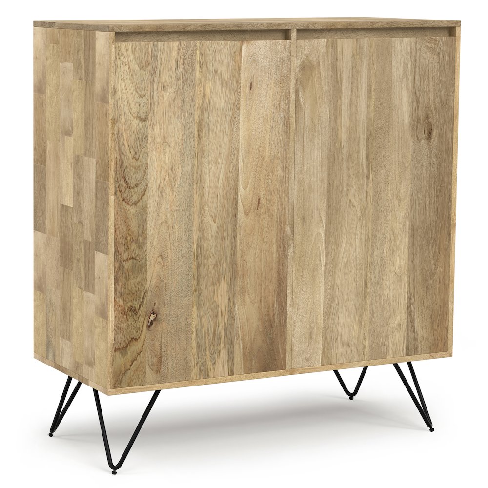 Hunter Solid Mango Wood Medium Storage Cabinet In Natural