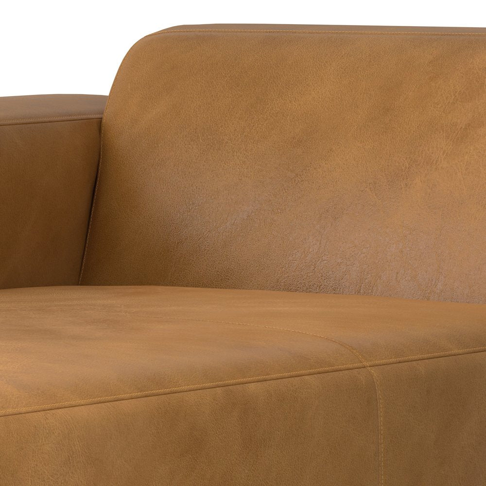 Rex Left Chaise Sofa Module In Genuine Leather