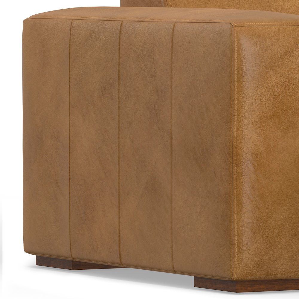 Rex Left Chaise Sofa Module In Genuine Leather