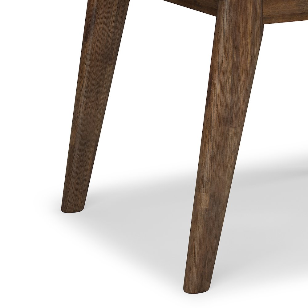 Clarkson Solid Acacia Wood End Table In Rustic Natural Aged Brown