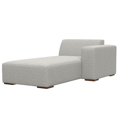 Rex Right Chaise Sofa Module In Tightly Woven Performance Fabric