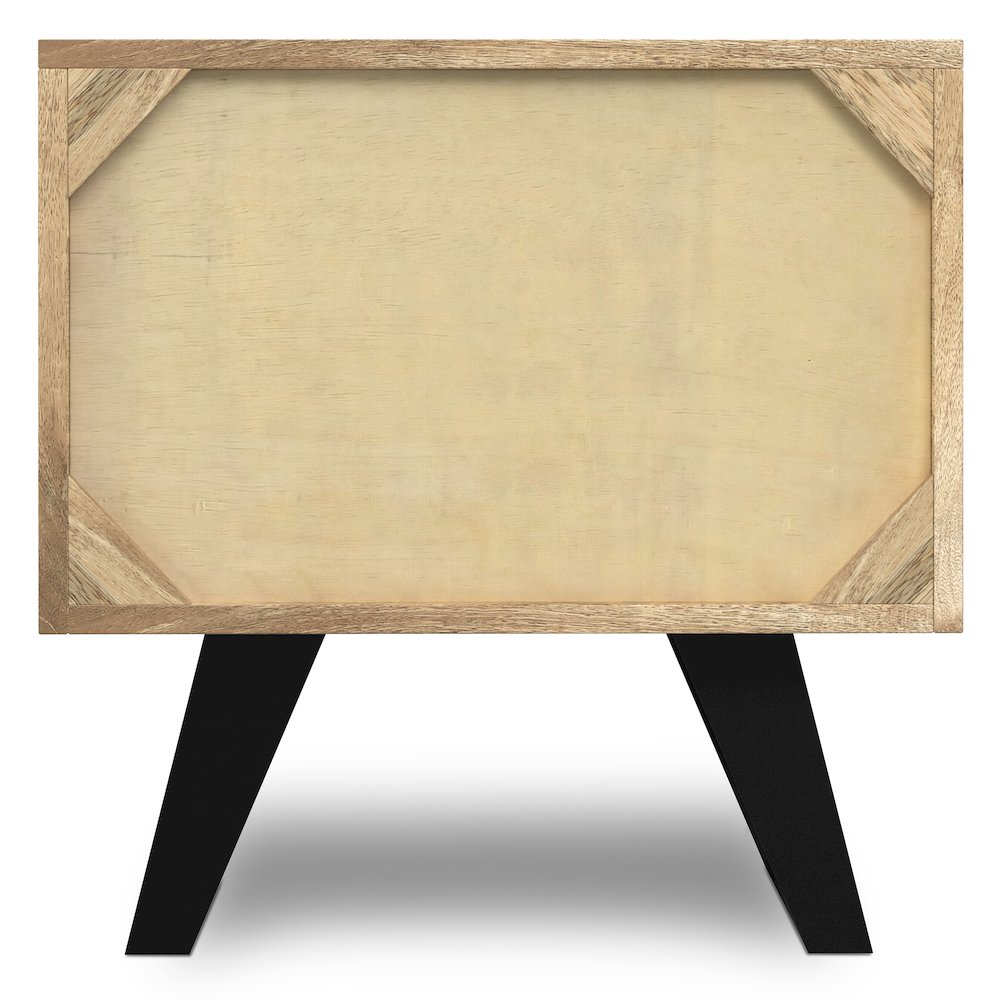 Lowry Solid Mango Wood Side Table In Natural