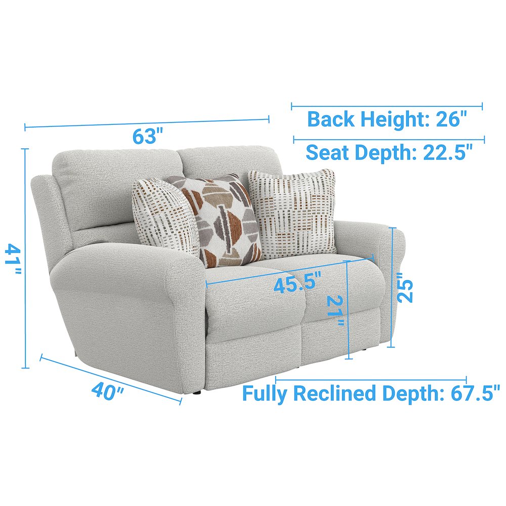 Kellen Lay Flat Reclining Loveseat