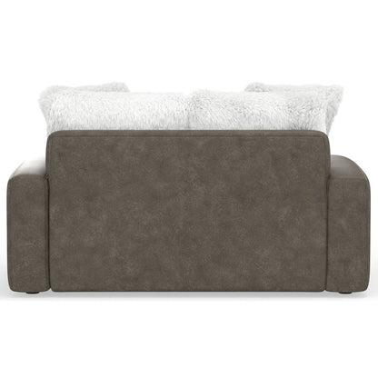 Snowball Loveseat in White Color