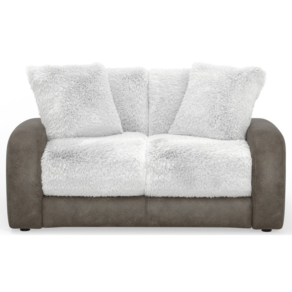 Snowball Loveseat in White Color