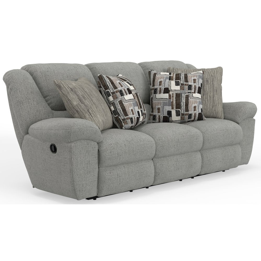 Trifecta Reclining Sofa with 3 Reclining Seats and Drop Down Table