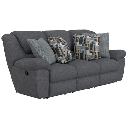 Trifecta Reclining Sofa with 3 Reclining Seats and Drop Down Table