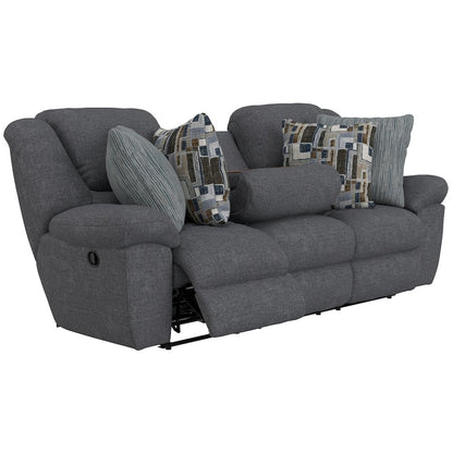 Trifecta Reclining Sofa with 3 Reclining Seats and Drop Down Table