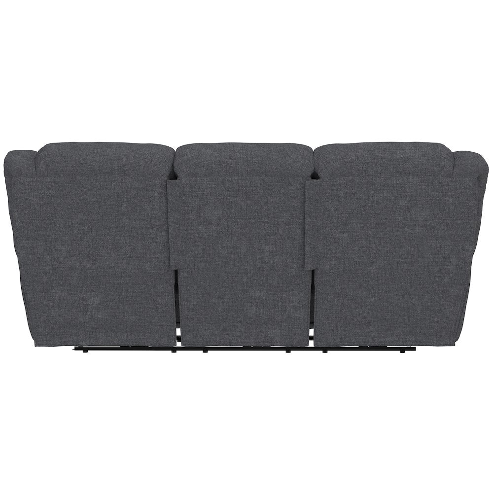 Trifecta Reclining Sofa with 3 Reclining Seats and Drop Down Table