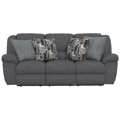 Trifecta Reclining Sofa with 3 Reclining Seats and Drop Down Table