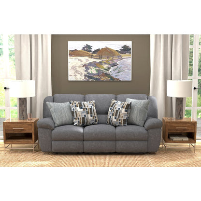 Trifecta Reclining Sofa with 3 Reclining Seats and Drop Down Table