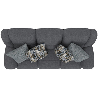 Trifecta Reclining Sofa with 3 Reclining Seats and Drop Down Table