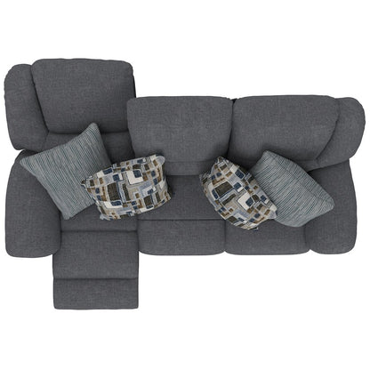 Trifecta Reclining Sofa with 3 Reclining Seats and Drop Down Table