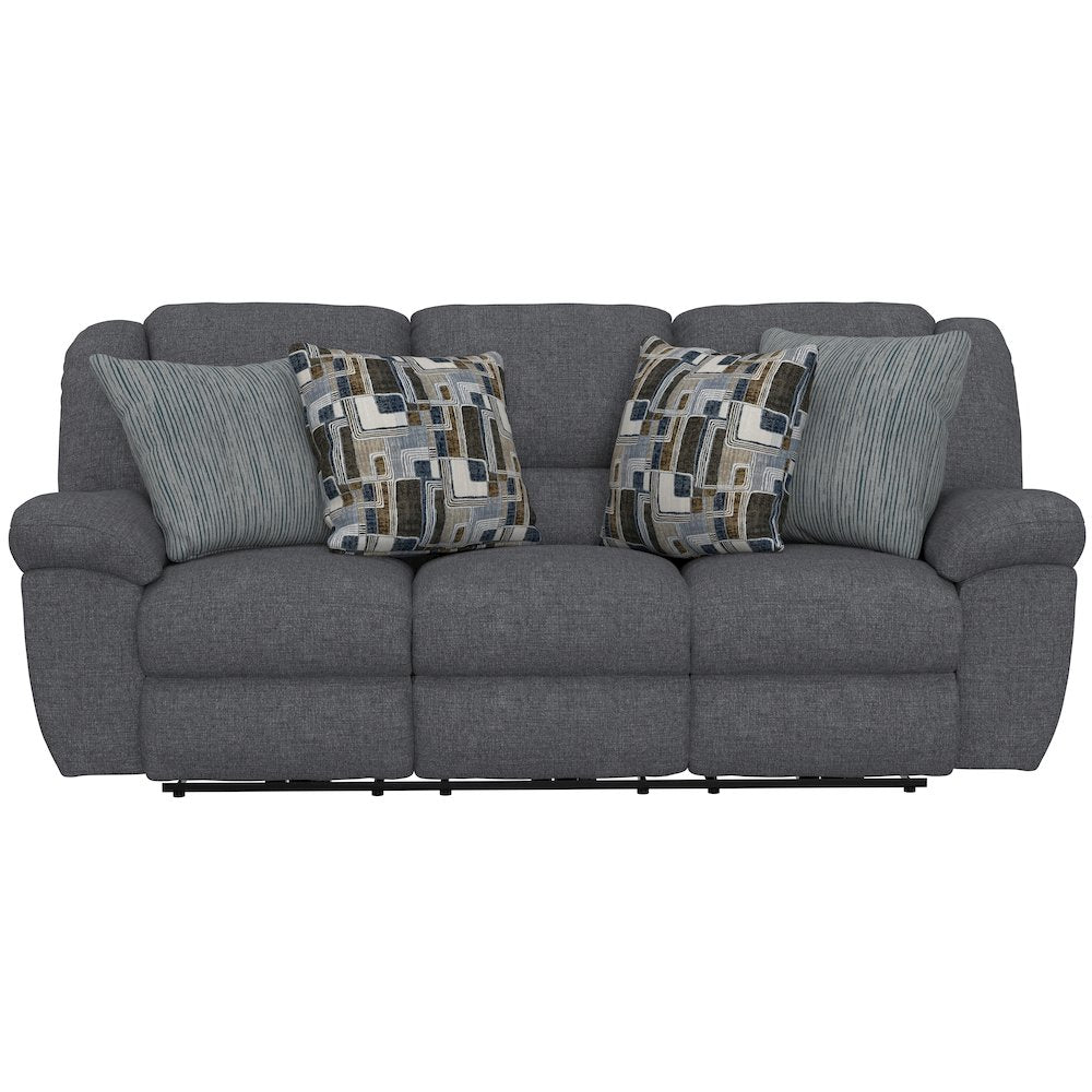 Trifecta Power Reclining Sofa with 3 Reclining Seats and Drop Down Table