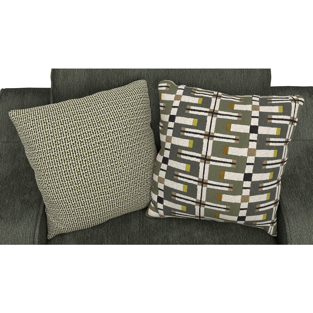 Olympus Chair & 1/2 with Cuddler Cushion in Green Color