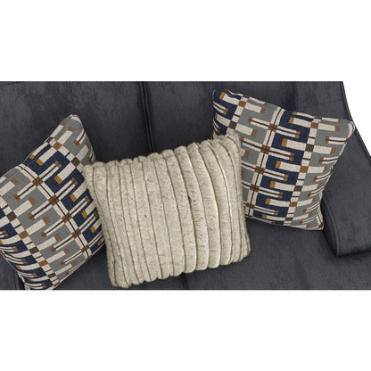 Olympus Loveseat with Cuddler Coil Cushions in Blue Color