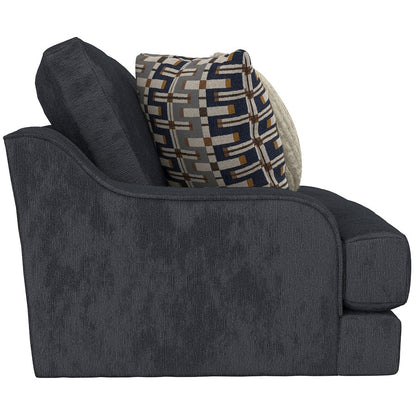 Olympus Loveseat with Cuddler Coil Cushions in Blue Color