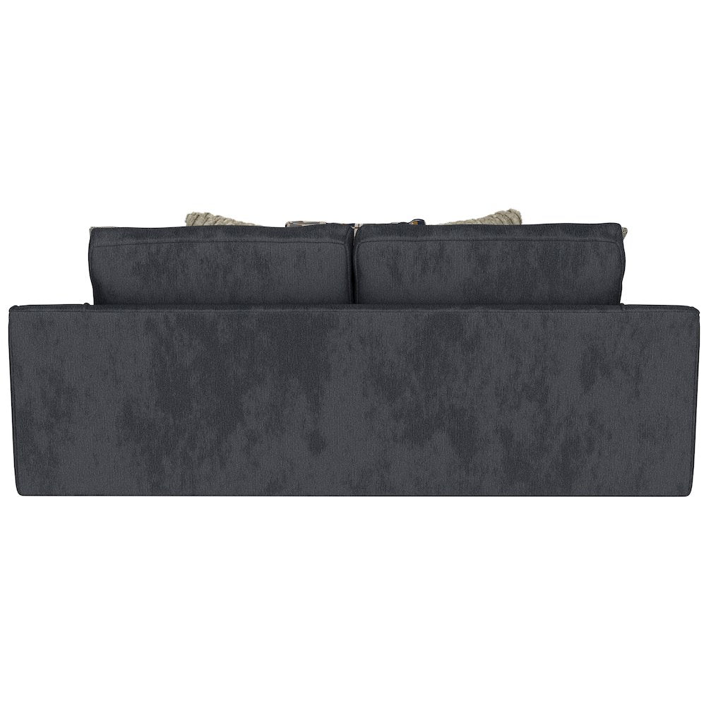 Olympus Sofa with Cuddler Coil Cushions in Blue Color