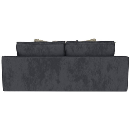 Olympus Sofa with Cuddler Coil Cushions in Blue Color