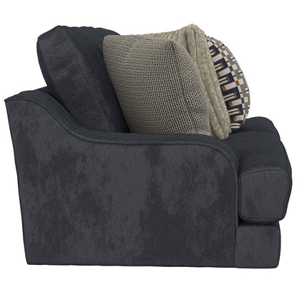 Olympus Sofa with Cuddler Coil Cushions in Blue Color